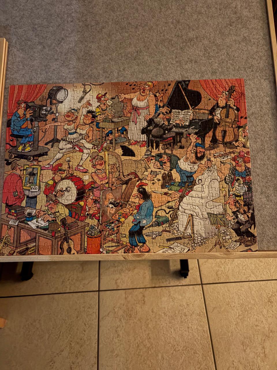 Puzzels oa  andre van duin en jan van Haasteren ook WasGij