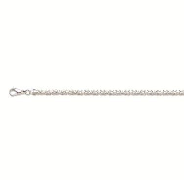 Mooie zilveren armband konings schakel 4 mm 21 cm