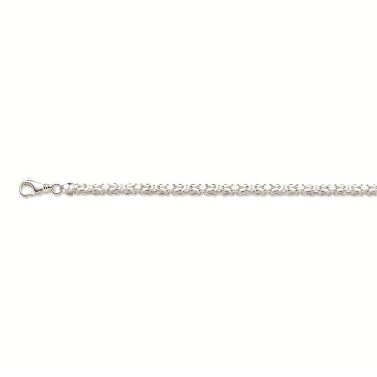 Mooie zilveren armband konings schakel 4 mm 21 cm