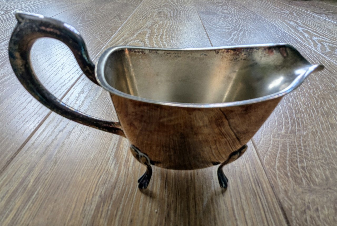 Verzilverd servies, 4-delig