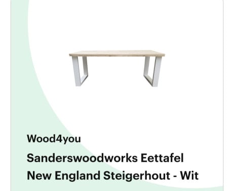 Eettafel voor binnen of buiten