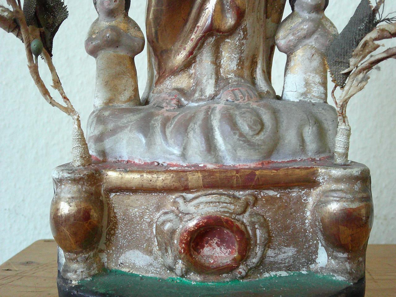 VERGULD PORTUGEES TERRACOTTA,ROND 1850