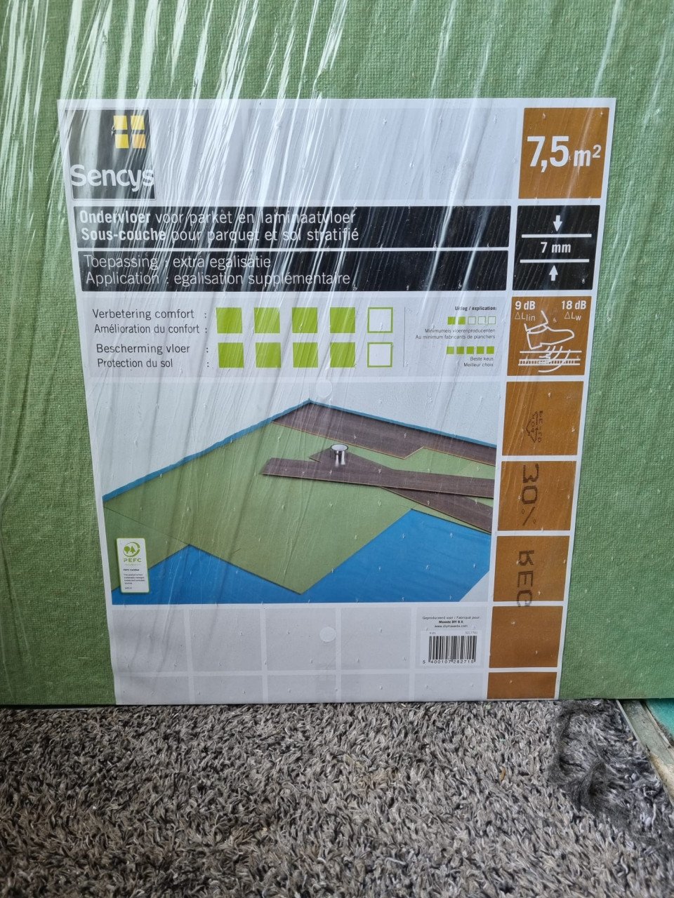 Groene ondervloer 2 halen, 1 betalen