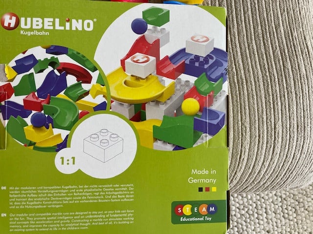 Complete Hubelino knikkerbaan 55-delig, set baanelementen