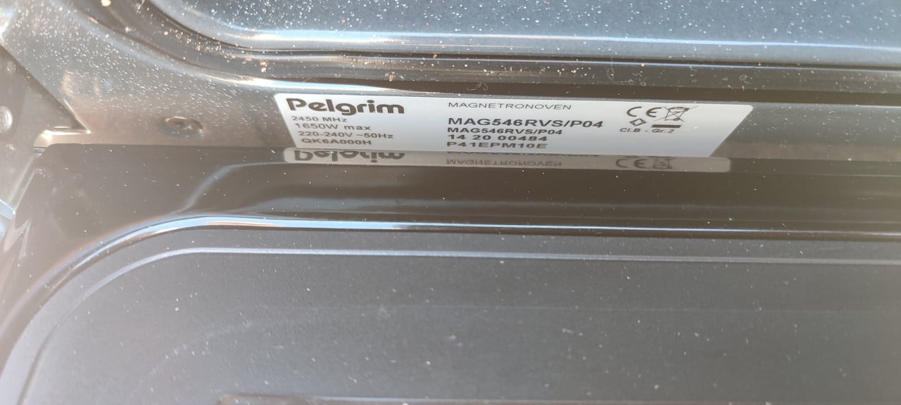 Pelgrim magnetronoven MAG546RVS/P04