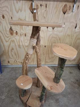 Houten krab/klimpaal voor katten