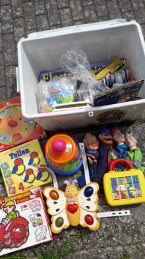 Partij speelgoed en knuffels