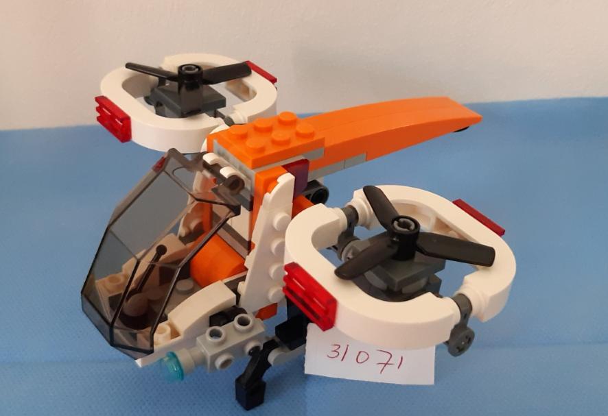 LEGO Creator 31071:Droneverkenner of moerasboot (hovercraft) of propellervl
