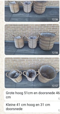 Bloempotten buiten