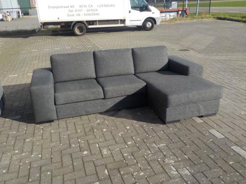 Stoffen hoekbank 260 x 160 cm in goede staat