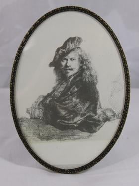 Vintage  Fotolijstje( zwart met goud )
