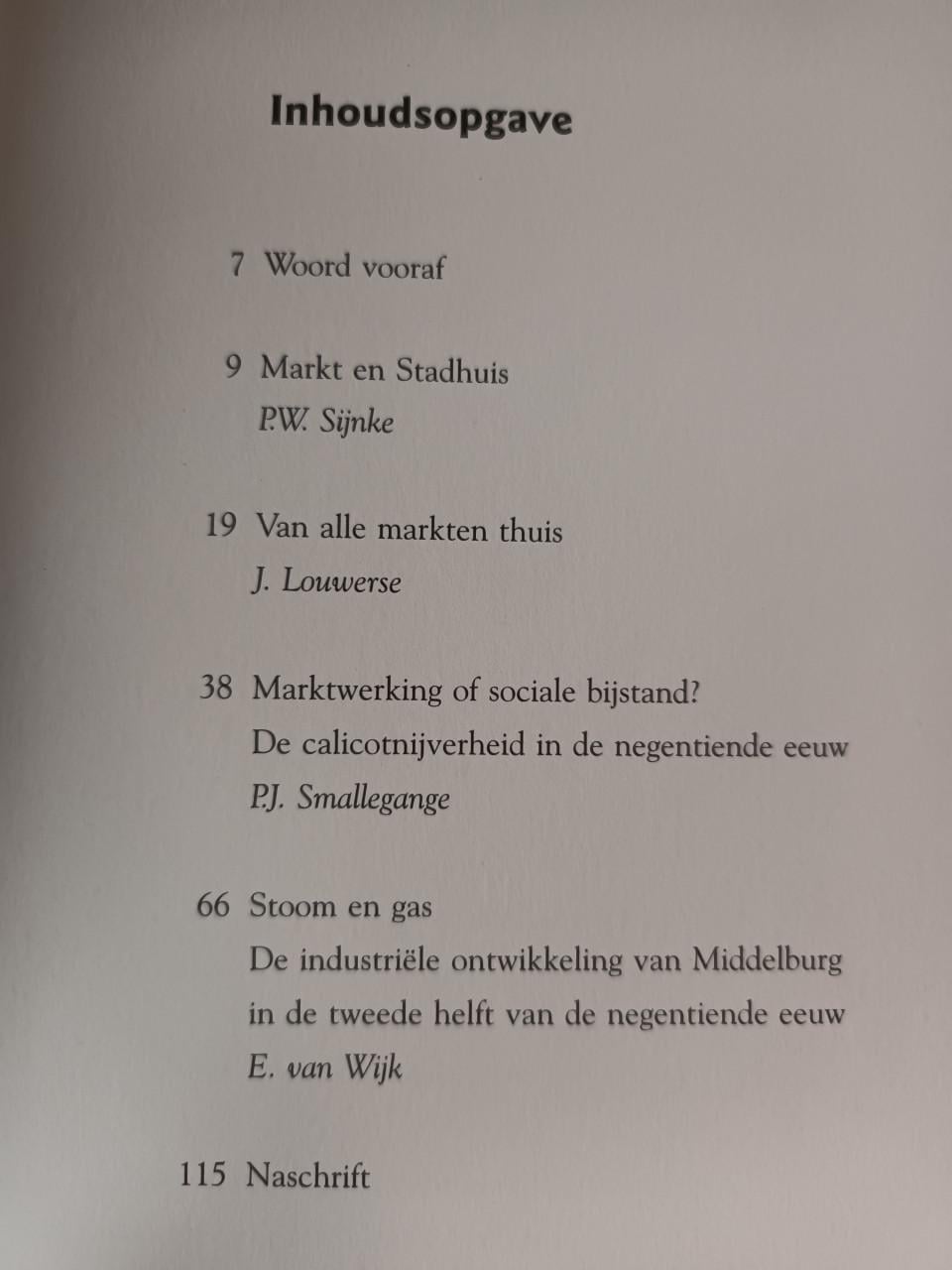 Van alle markten thuis-Middelburg Markt en Nijverheid