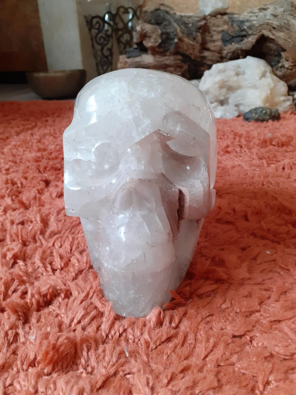 Prachtige grote oude schedel van 5 kilo bergkristal