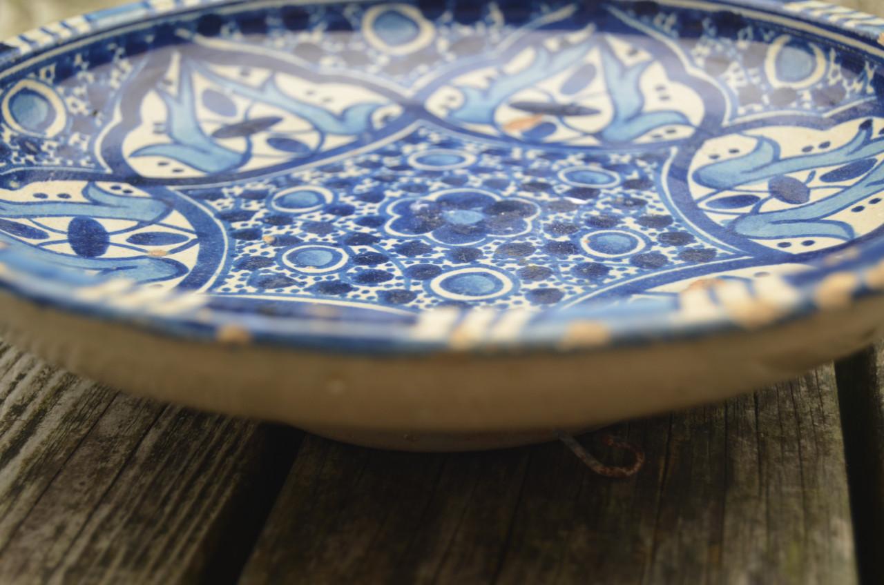 N. Afrikaans Arabisch keramieke schaal Maghreb / Fez / Safi?