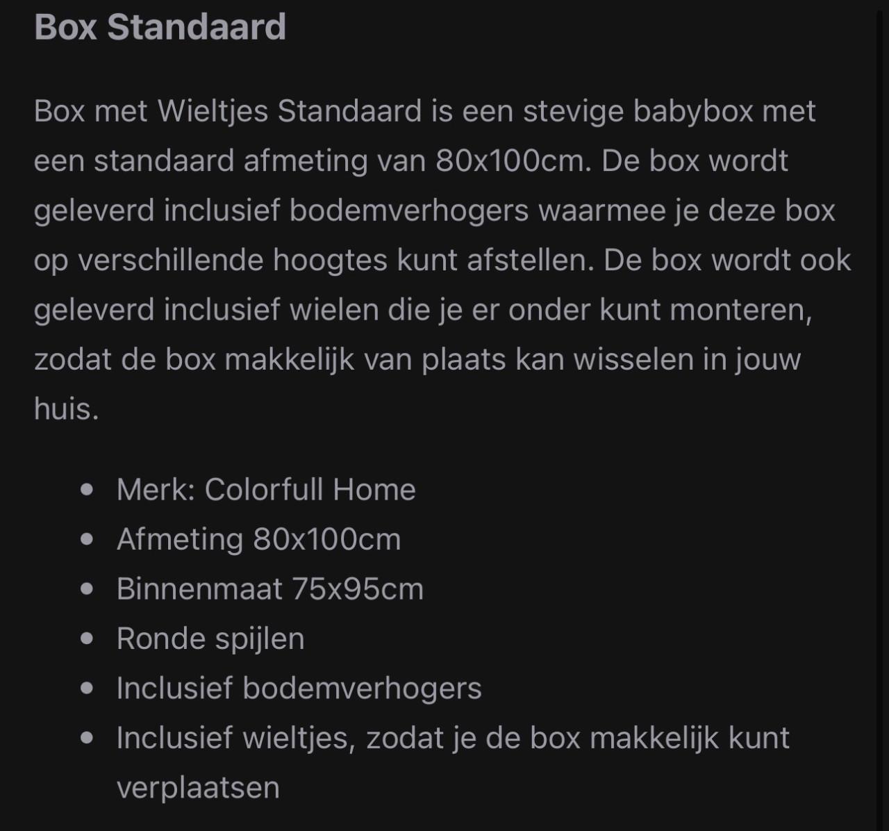 Box met matras en kleed