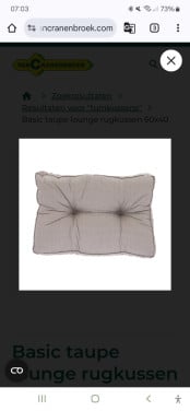 Loungebank kussens z.g.a.n.