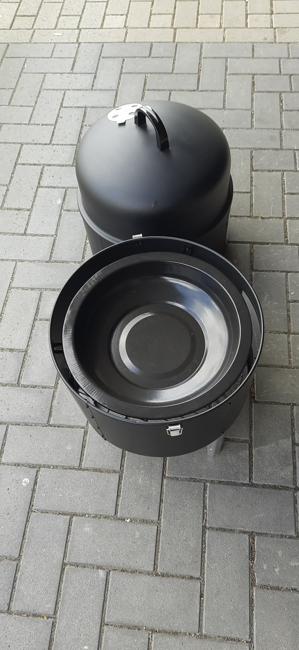 Rookoven 3in1, bbq, thermometer & ventilatiegat, barbecue rookton: ∅ 40 cm.