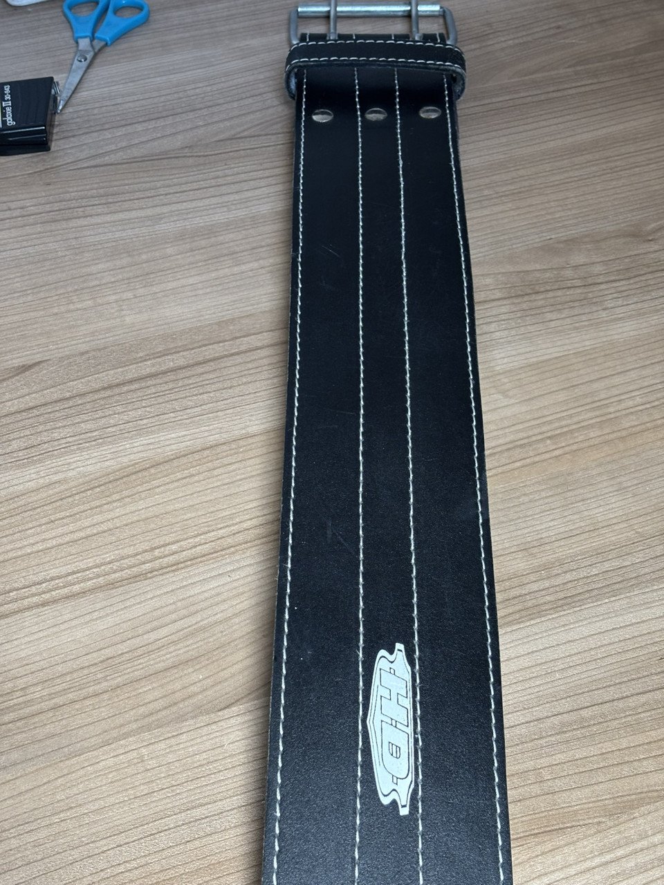 Powerlift riem 1.20 zwart leer