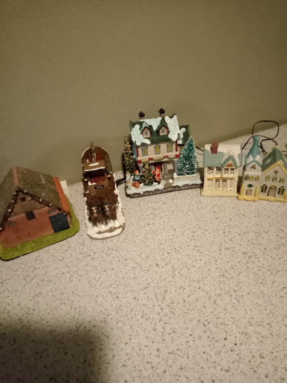 Kerst huisjes zonder verlichting