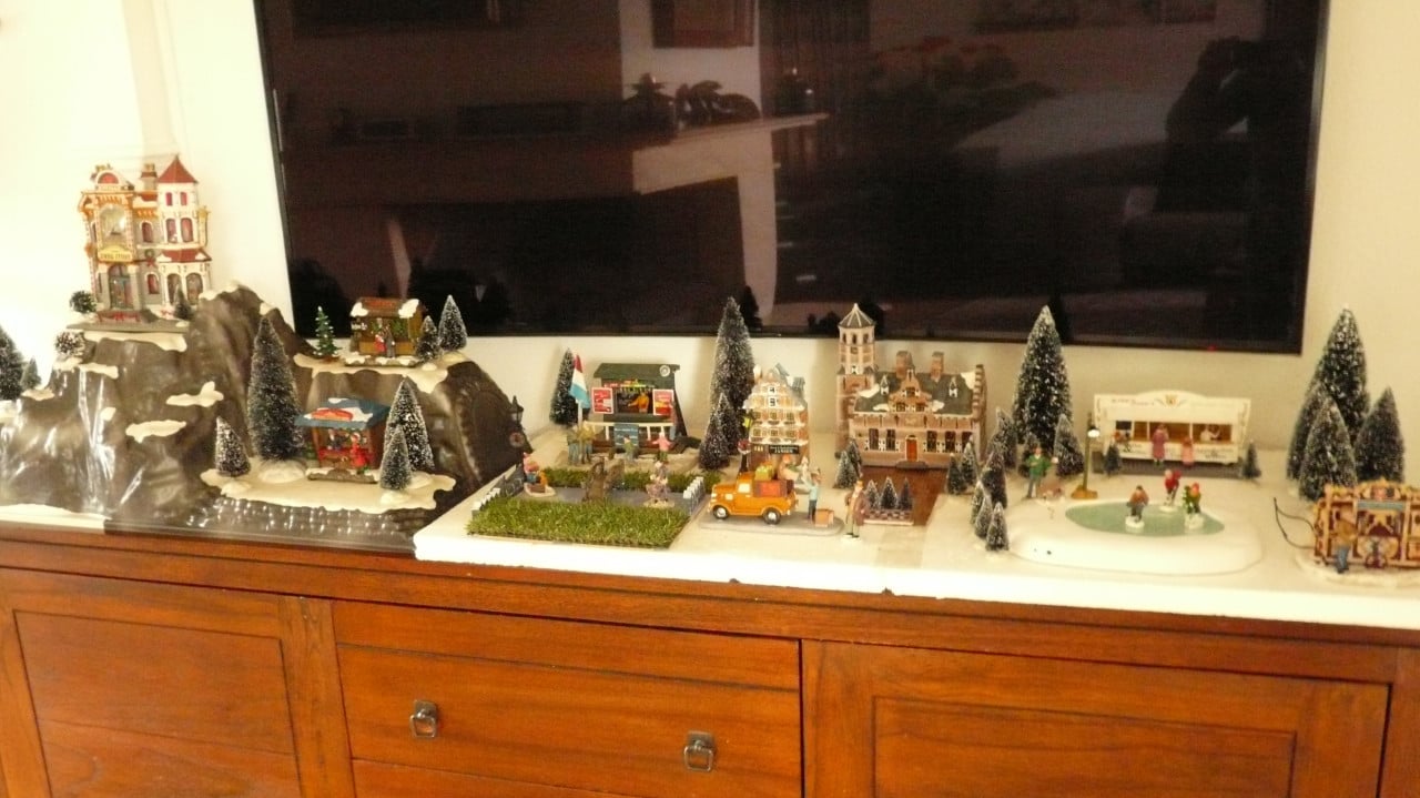 Kerstdorp geheel compleet met verlichting