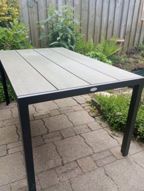 Tuintafel, grijs, 150X90