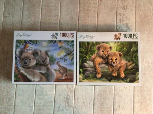 2x schattige dierenpuzzels