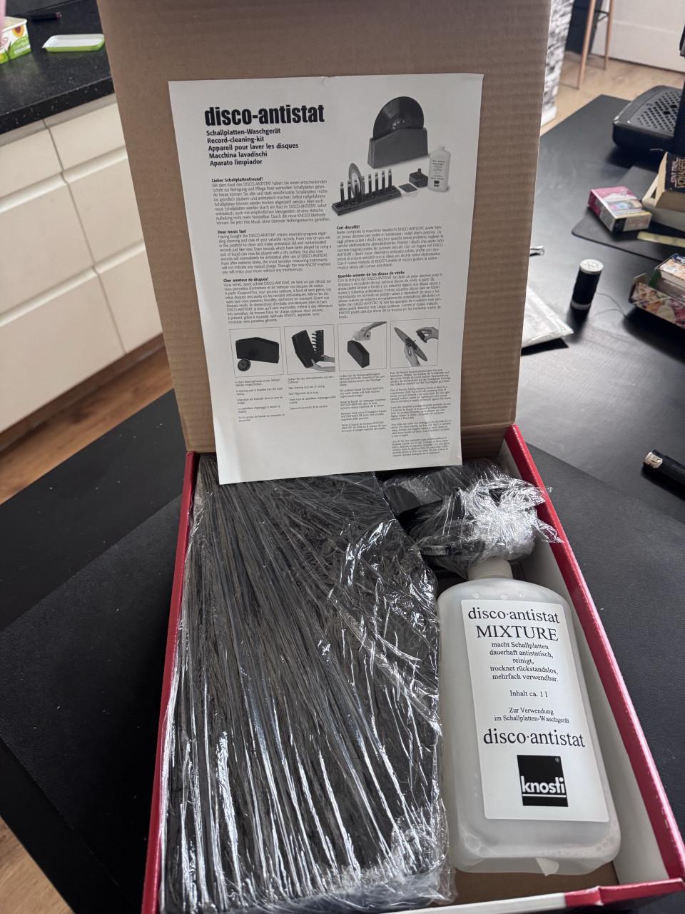 Disco antistat Platen/Vinyl Wasmachine    voor je platenspeler