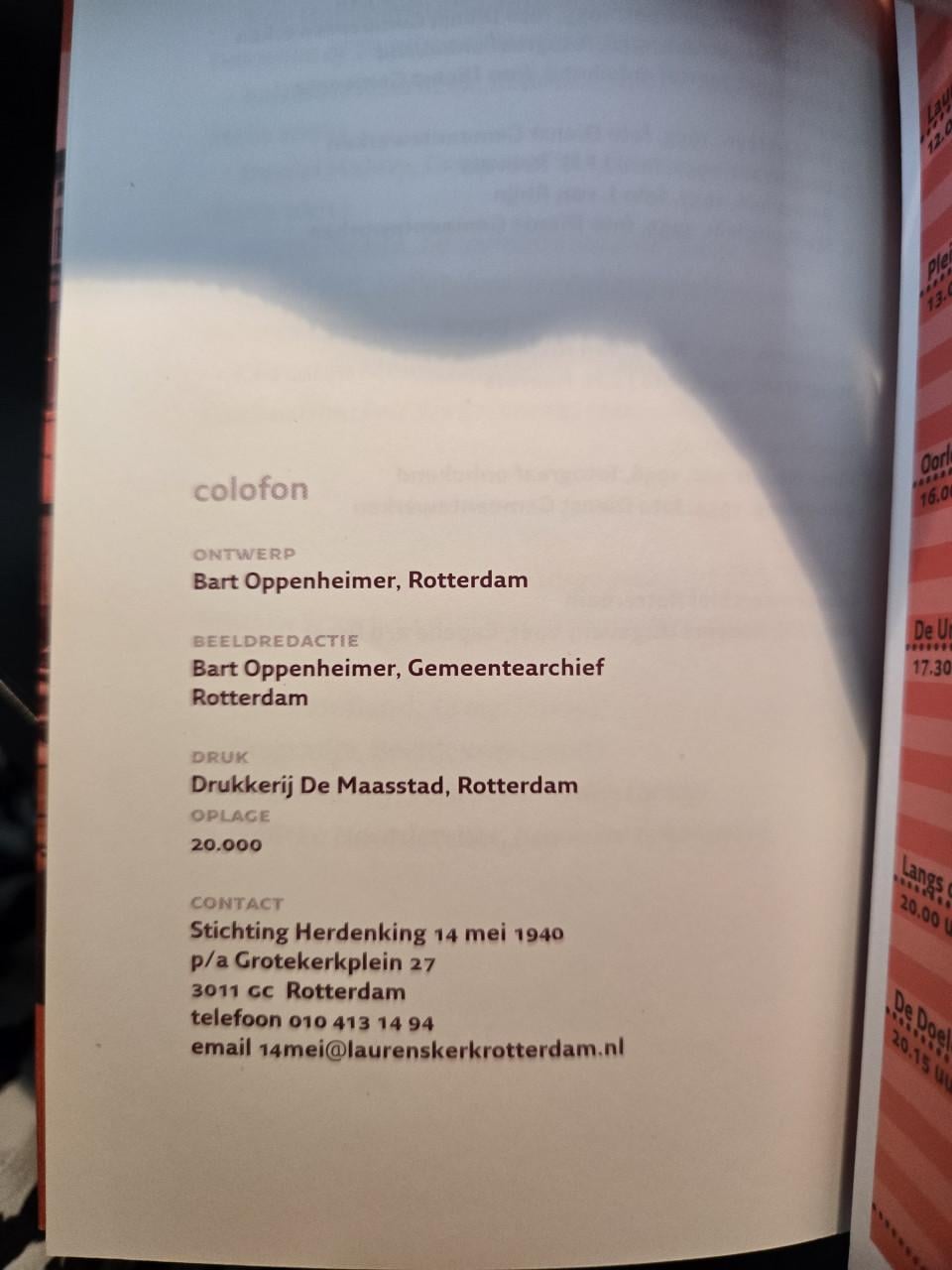 Boek "Een hart en een haven: 14 mei",  door Willem Otterspeer. 2011