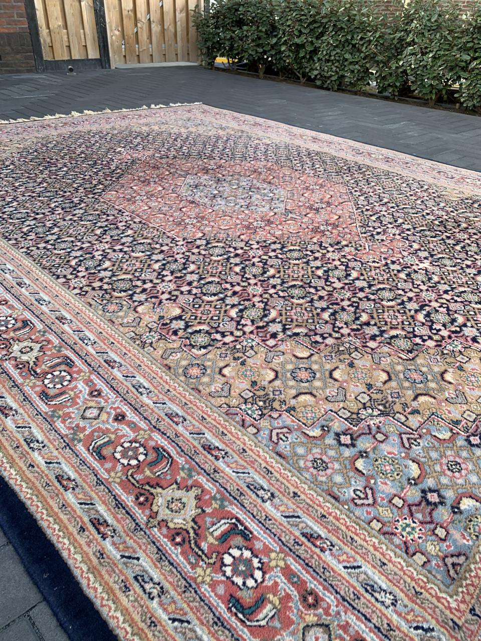 💐Prachtig Sfeervol Kleurrijk Handgeknoopt Vintage Vloerkleed💐