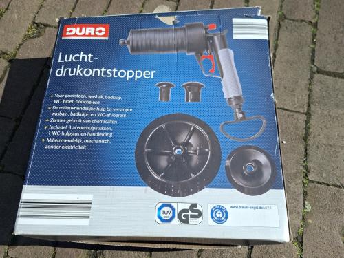 Luchtdrukontstopper.