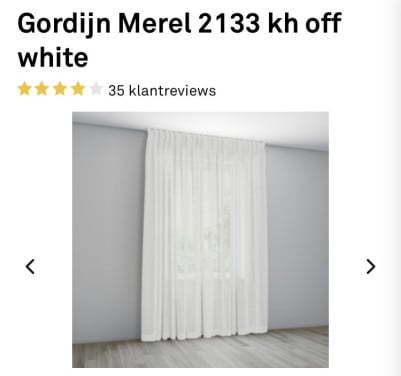 Gordijnen 5x!