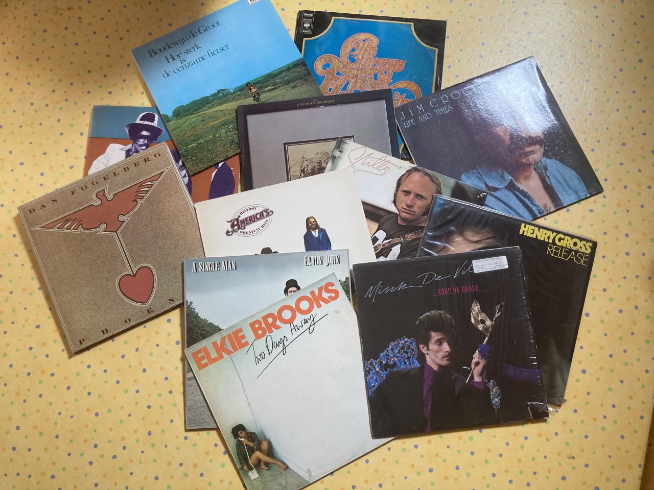 Lp's en singels en cd's