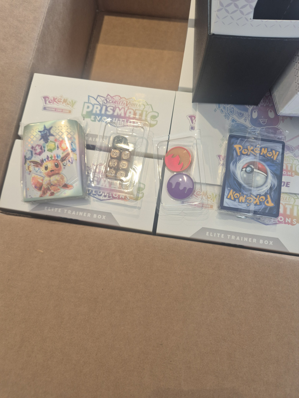 Pokemon 6x Prismatic Evolutions ETB - Zonder Packs & Promo