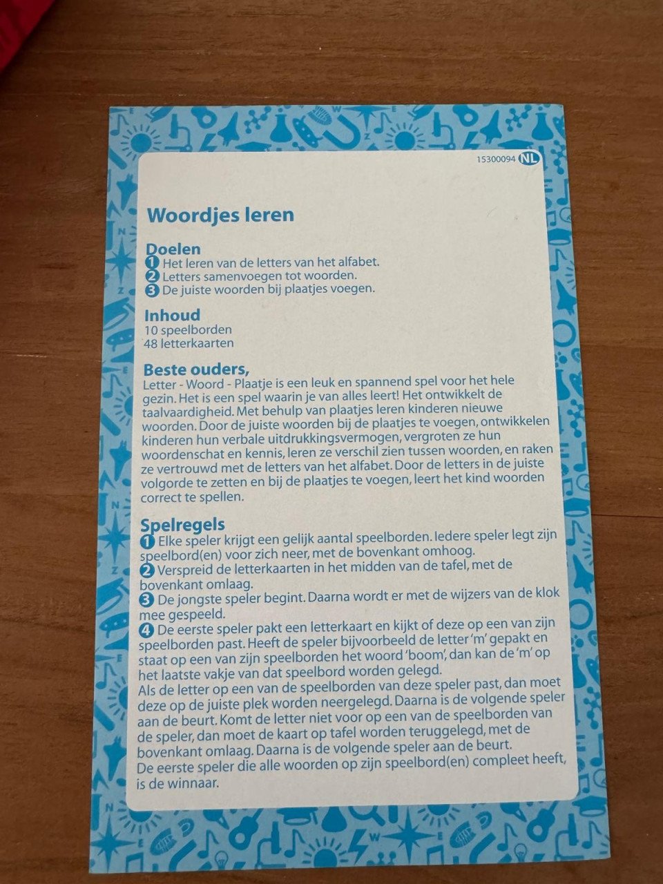 Spel woordjes leren