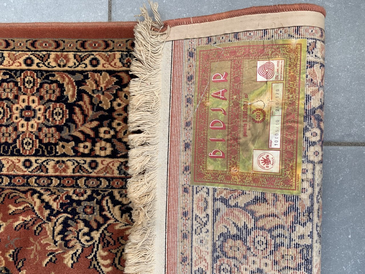 ✨Mooie Sfeervolle Vintage Bidjar van Zuiver Scheerwol✨