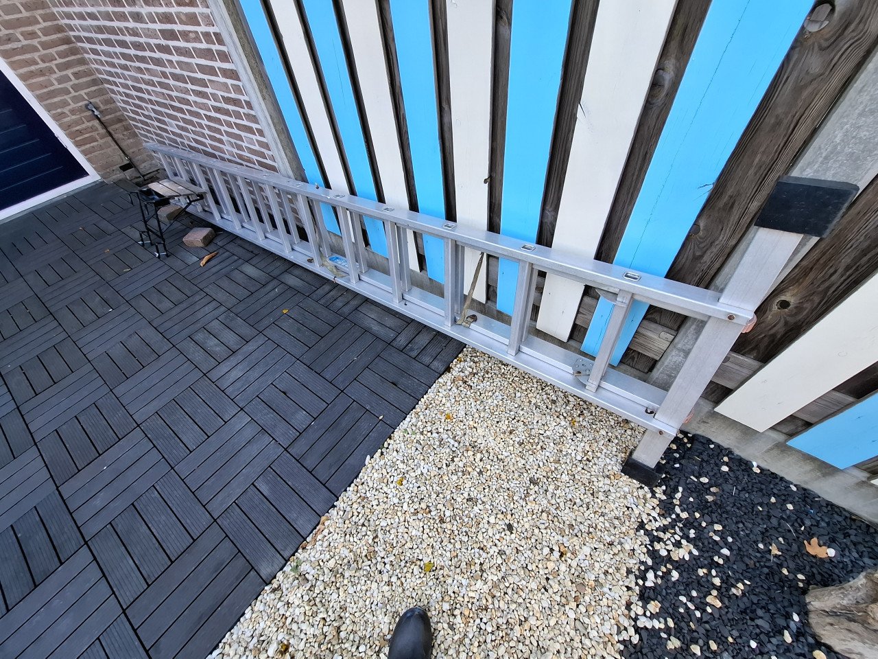 Te koop Ladder met muurafhouder