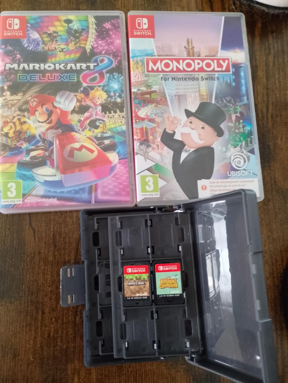 Nintendo switch met veel accessoires en spellen