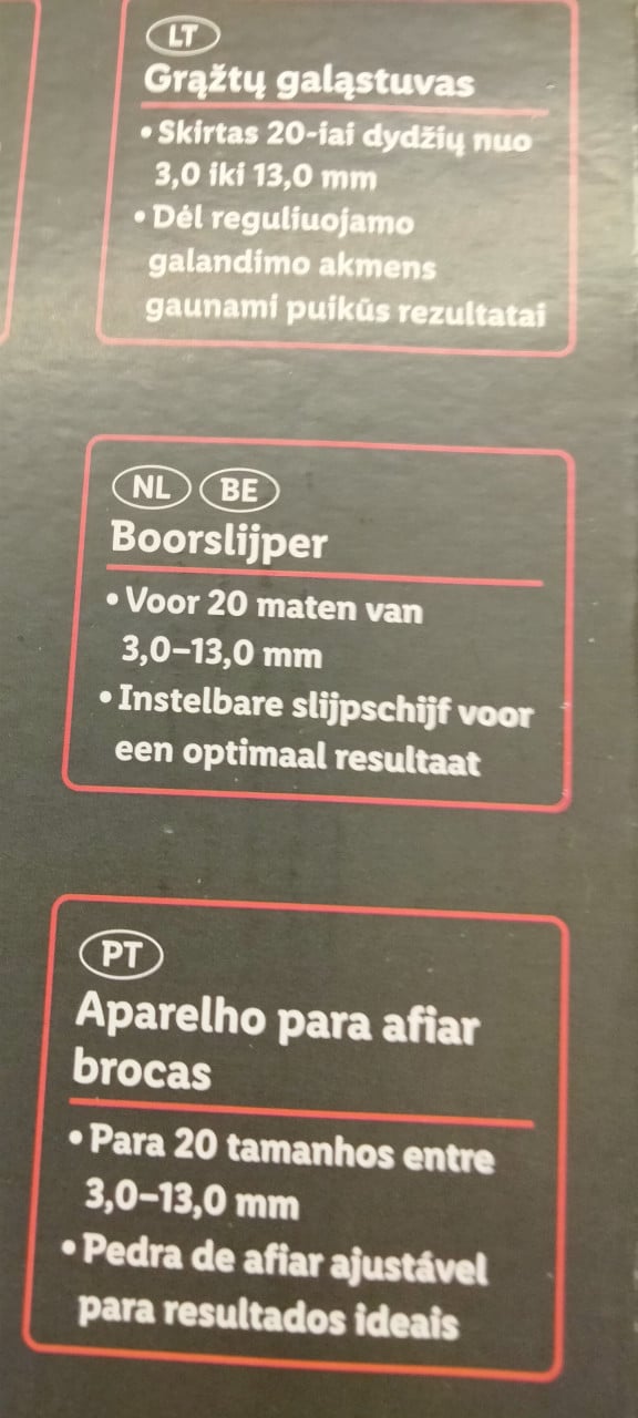 Boor slijper machine