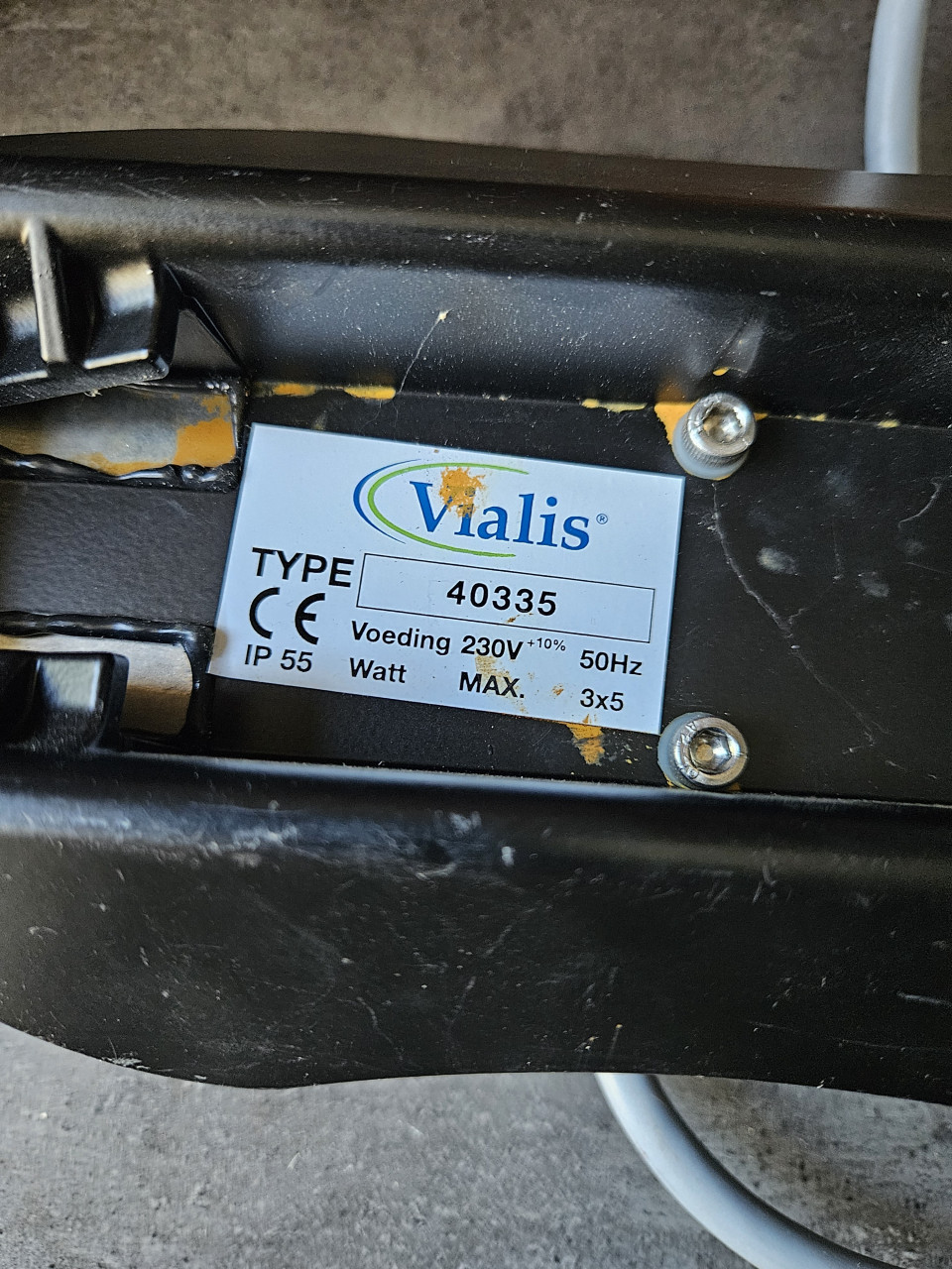 Werkende vialis secundaire lantaarn 3 lichter met schakelaar....