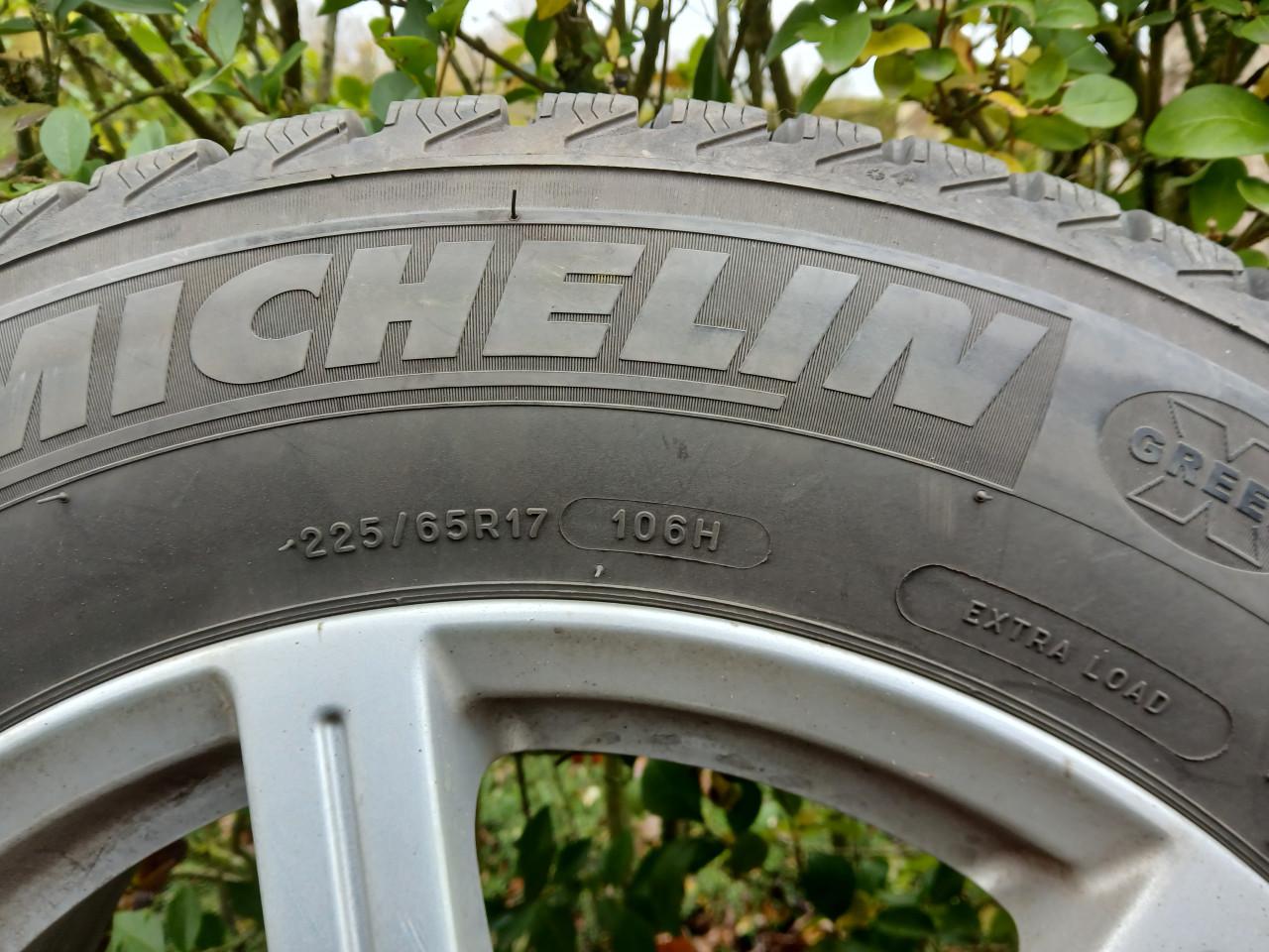 Autovelgen met winterbanden