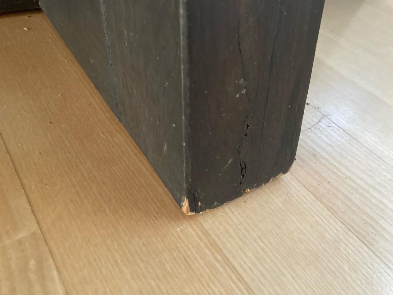 Massief eikenhouten ovale eettafel