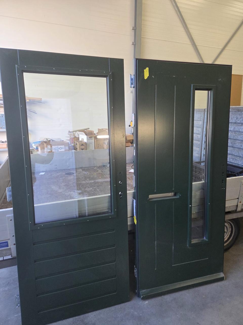 Hardhouten Achterdeur / Tuindeur met Groot Glas – 200 x 86 cm