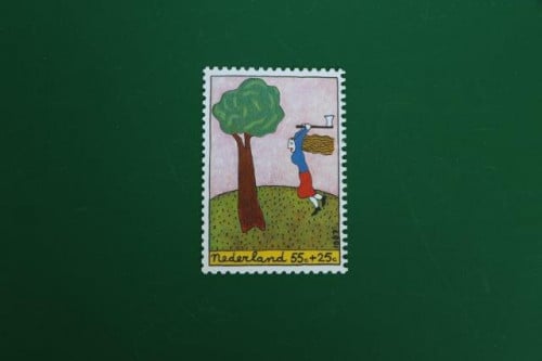 Kinderpostzegelactie 1987 Kaart no. 15732 Nederland 55c+25c Gestempeld: