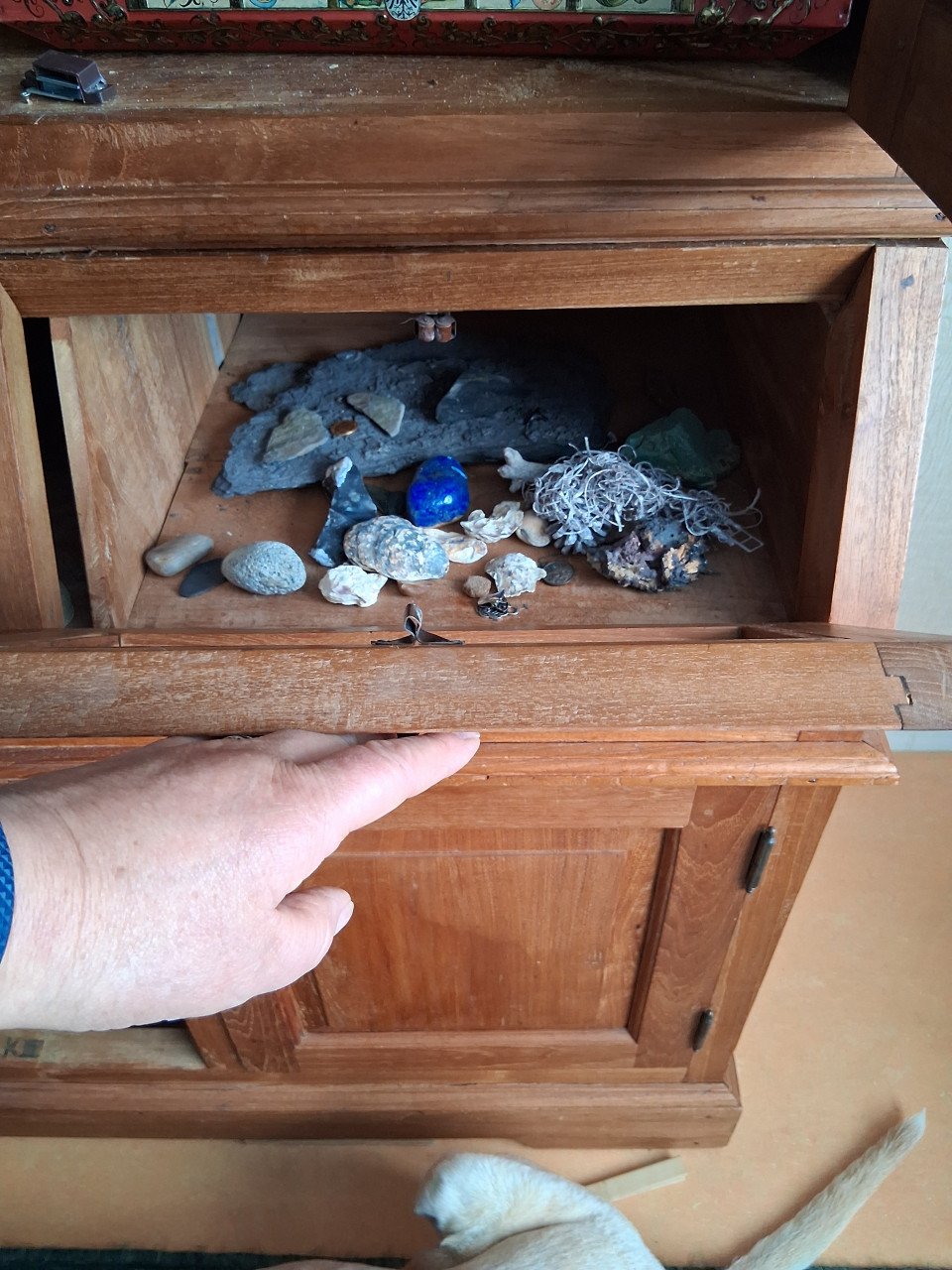 Kast teakhouten