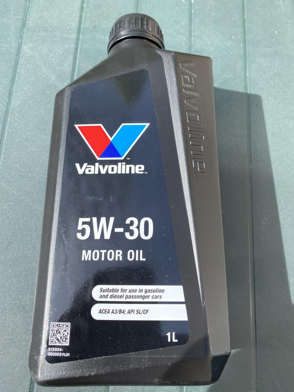 Valvoline 5-W-30 synthetische motor olie