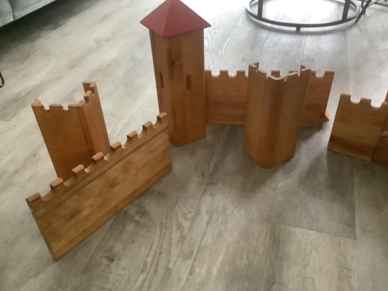 Grote houten Kasteelstukken