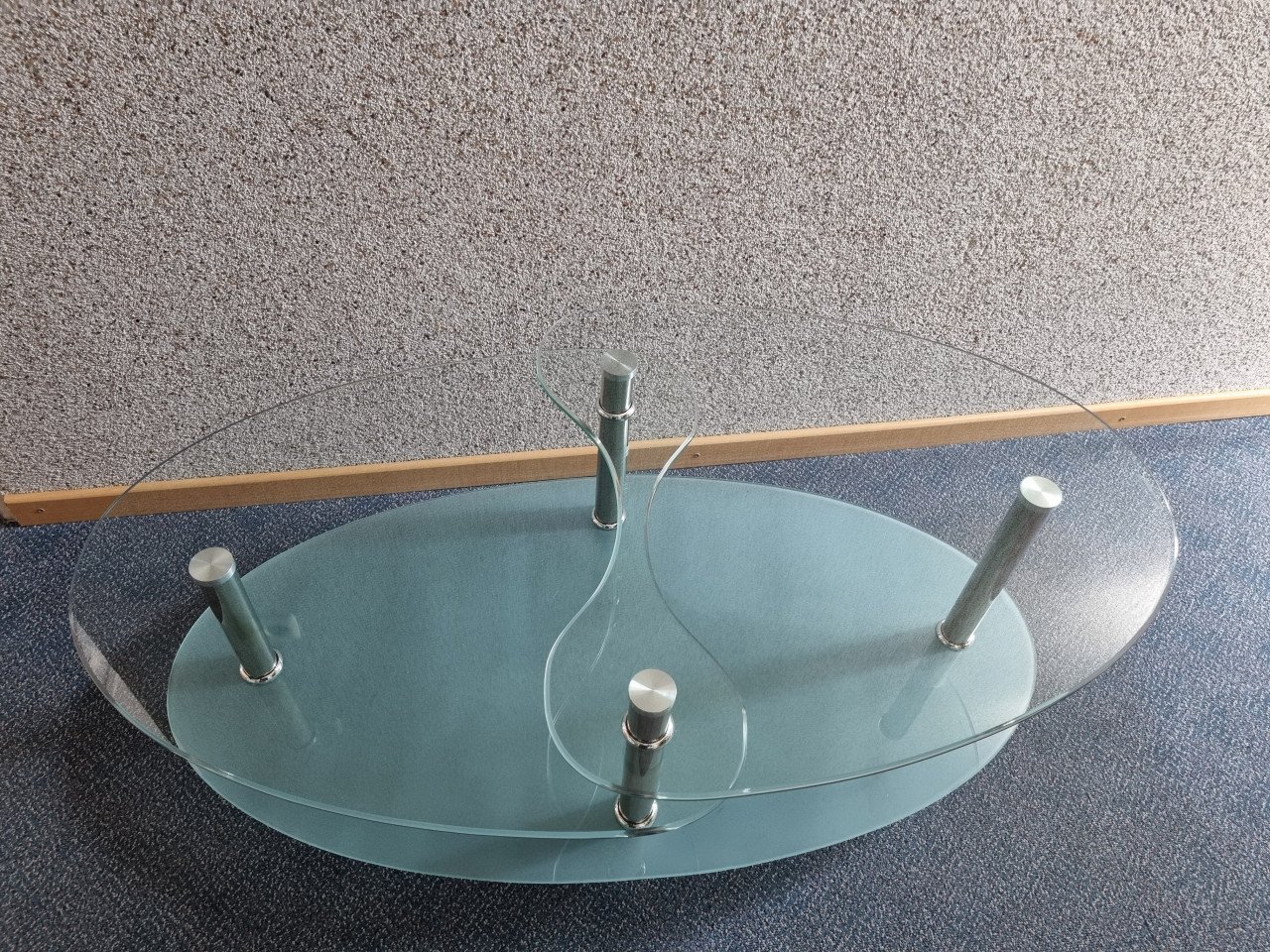 Salontafel van getemperd glas