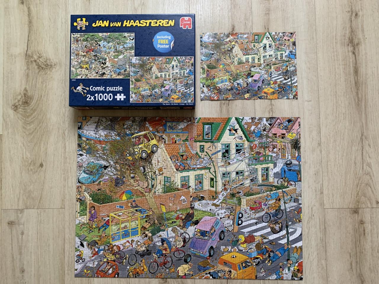 Jan van Haasteren Safari en The Storm 2x1000 stukjes