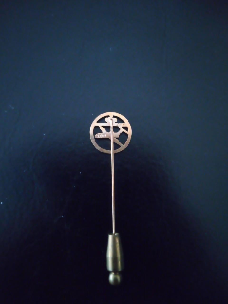 Gouden das/reversspeld 200e Fokker Fellowship 1984