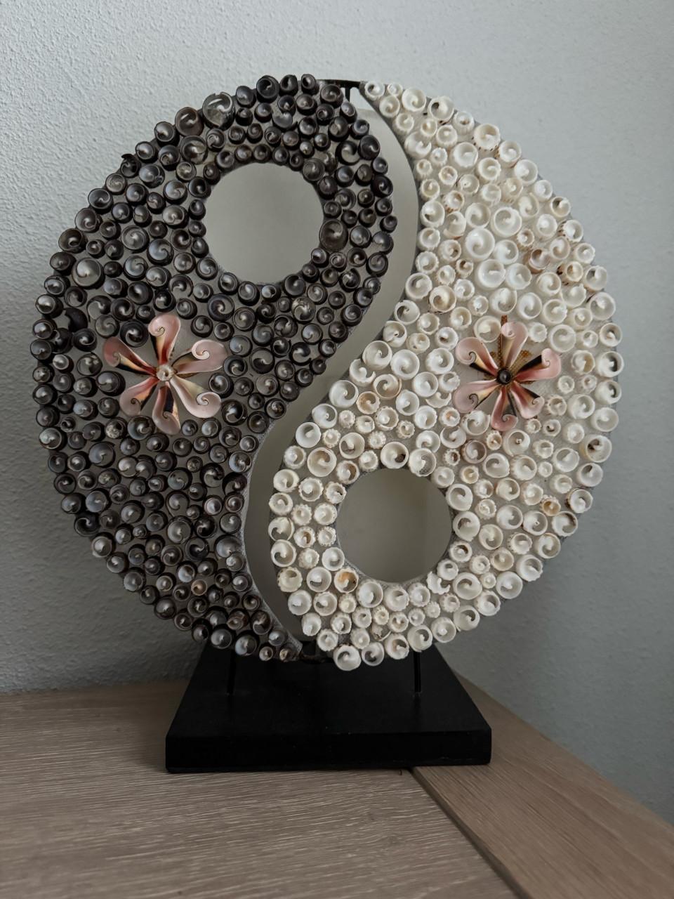 Yin en Yang schelpen lamp
